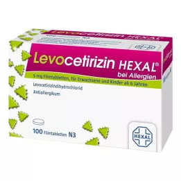 LEVOCETIRIZIN HEXAL za alergije 5 mg filmom obložene tablete, 100 kom