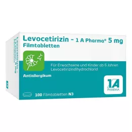 LEVOCETIRIZIN-1A Pharma 5 mg filmom obložene tablete, 100 kom