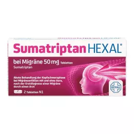 SUMATRIPTAN HEXAL za migrenu 50 mg tablete, 2 kom