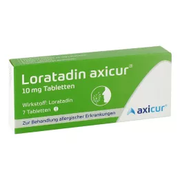LORATADIN axicur 10 mg tablete, 7 kom