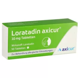 LORATADIN Axicur 10 mg tablete, 50 sati