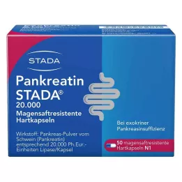 PANKREATIN STADA 20.000 gastrorezistentnih tvrdih kapsula, 50 kom