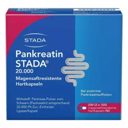 PANKREATIN STADA 20.000 gastrorezistentnih tvrdih kapsula, 200 kom