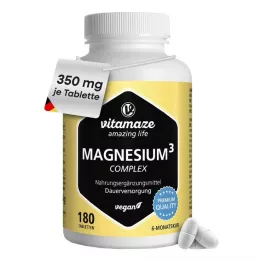 MAGNESIUM 350 mg kompleks citrat/oksid/ugljik.vegan, 180 kom