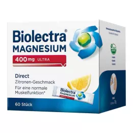 BIOLECTRA Magnezij 400 mg ultra Direct Lemon, 60 kom