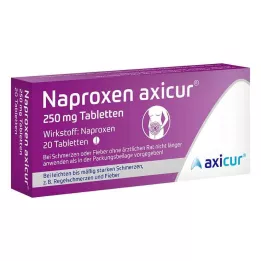 NAPROXEN axicur 250 mg tablete, 20 kom