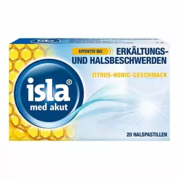 ISLA MED akutni citrus med pastile, 20 kom