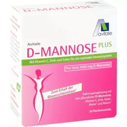 D-Mannose plus 2000 mg sticks, 30x2.47 g
