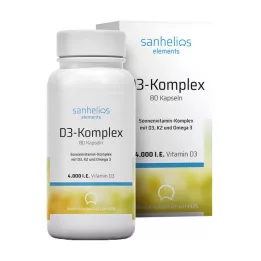 SANHELIOS Vitamin D3 Sun Vitamin Complex s K2, 80 kom