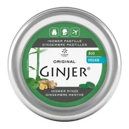 Đumbir Ginjer pastile Organic Mint, 40 g