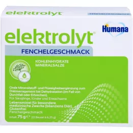 HUMANA Sklopiva kutija s prahom komorača za elektrolit, 75 g