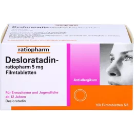 DeSoratadin-ratiopharm 5 mg tablete prekrivenih filmskom oblogom, 100 ST