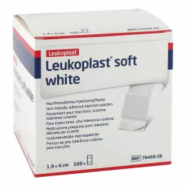 LEUKOPLAST meki bijeli injekcijski flasteri, 19x40 mm, 500 kom