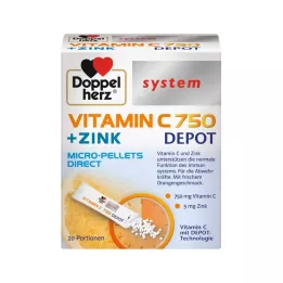 DOPPELHERZ Vitamin C 750 Depot sustav Pelete, 20 kom