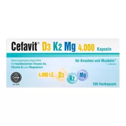 CEFAVIT D3 K2 Mg 4.000 IU tvrde kapsule, 100 kom
