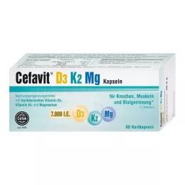 CEFAVIT D3 K2 Mg 7.000 IU tvrde kapsule, 60 kom