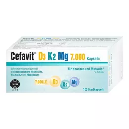 CEFAVIT D3 K2 Mg 7.000 IU tvrde kapsule, 100 kom