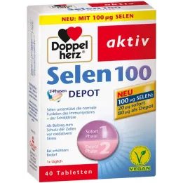 DOPPELHERZ Selen 100 2-fazne depo tablete, 40 kom