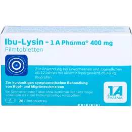 IBU-LYSIN 1A Pharma 400 mg filmom obložene tablete, 20 kom