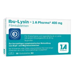 IBU-LYSIN 1A Pharma 400 mg filmom obložene tablete, 50 kom
