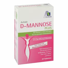 D-MANNOSE PLUS 2000 mg tablete s vitaminima i mineralima, 60 kom