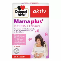 DOPPELHERZ Mama plus sa DHA+Folna kiselina kapsule, 30 kom