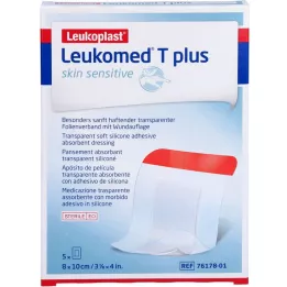 LEUKOMED T plus sterilni sterilni 8x10 cm, 5 sati