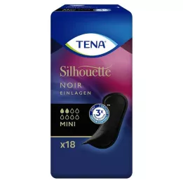 TENA SILHOUETTE Ulošci mini noir, 18 komada
