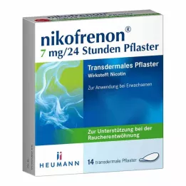 NIKOFRENON 7 mg/24 sata transdermalni flaster, 14 kom
