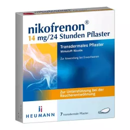 NIKOFRENON 14 mg/24 sata transdermalni flaster, 7 kom