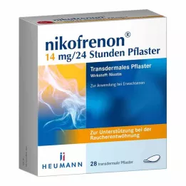 NIKOFRENON 14 mg/24 sata transdermalni flaster, 28 kom