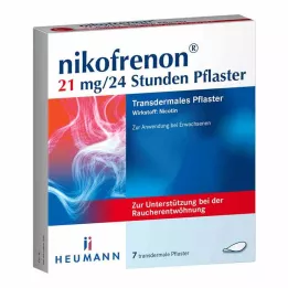 NIKOFRENON 21 mg/24 sata transdermalni flaster, 7 kom