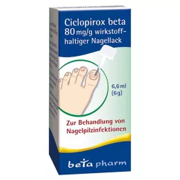 CICLOPIROX beta 80 mg/g aktivni sastojak lak za nokte, 6,6 ml