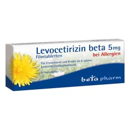 Levocetirizin beta 5 mg filmom obložene tablete (6 komada)