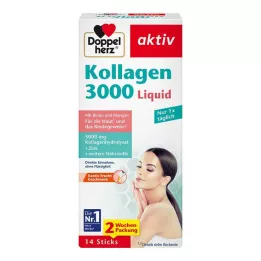 DOPPELHERZ Collagen 3000 Liquid Sticks, 14 kom