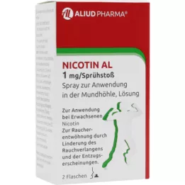 NICOTIN AL 1 mg/sprej za sprej za sprej Z.I.D.Mundhö., 2 sata
