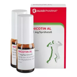 NICOTIN AL 1 mg/sprej za sprej za sprej Z.I.D.Mundhö., 2 sata