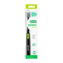 GUM SONIC DAILY Crna zvučna četkica za zube, 1 kom
