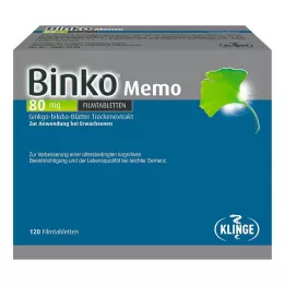 BINKO Memo 80 mg tablete prekrivenih filmom, 120 ST