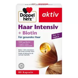 DOPPELHERZ Hair Intensive+Biotin kapsule, 80 kom