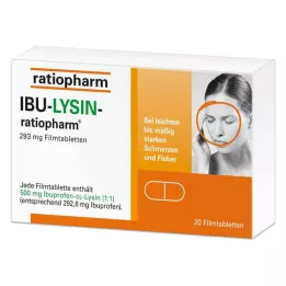 IBU-LYSIN-ratiopharm 293 mg filmom obložene tablete, 20 kom