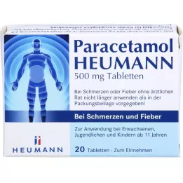 PARACETAMOL HEUMANN 500 mg tab.protiv boli i vrućice, 20 kom