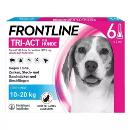 FRONTLINE Tri-Act otopina za mrlje za pse 10-20kg, 6 kom