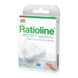 RATIOLINE protect gel flaster 4,5x7,4 cm, 5 kom