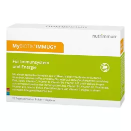 MYBIOTIK IMMUGY Kombinirano pakiranje 15x2 g+30 kapsula, 1 kom