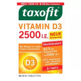 TAXOFIT Vitamin D3 2500 I.E tablete, 50 kom