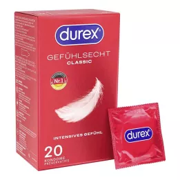 DUREX Gefühlsecht classic kondomi, 20 kom