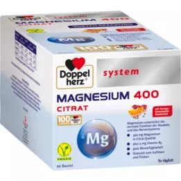 DOPPELHERZ Magnezij 400 Citrat System granulat, 60 ST