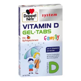 DOPPELHERZ Vitamin D gel tabs family system, 30 kom