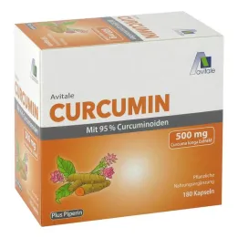 Kurkumin 500 mg 95% kurkuminoida + piperin kapsule, 180 kom
